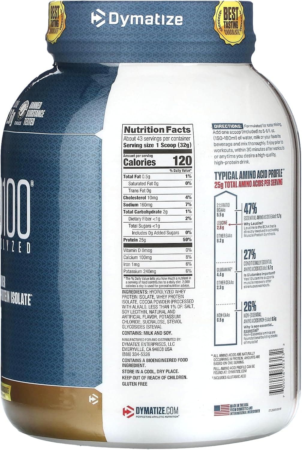 Dymatize ISO100 Hydrolyzed Whey