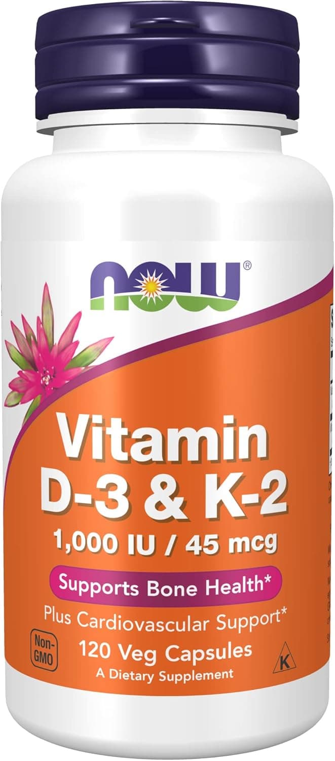 NOW Foods Vitamin D-3 & K-2 1000 IU/45 mcg
