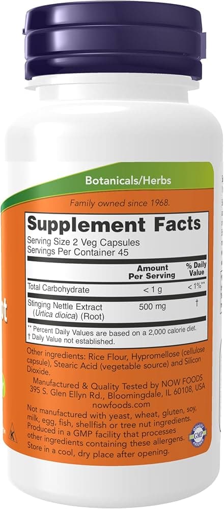 NOW Foods NOW Stinging Nettle Root 250mg