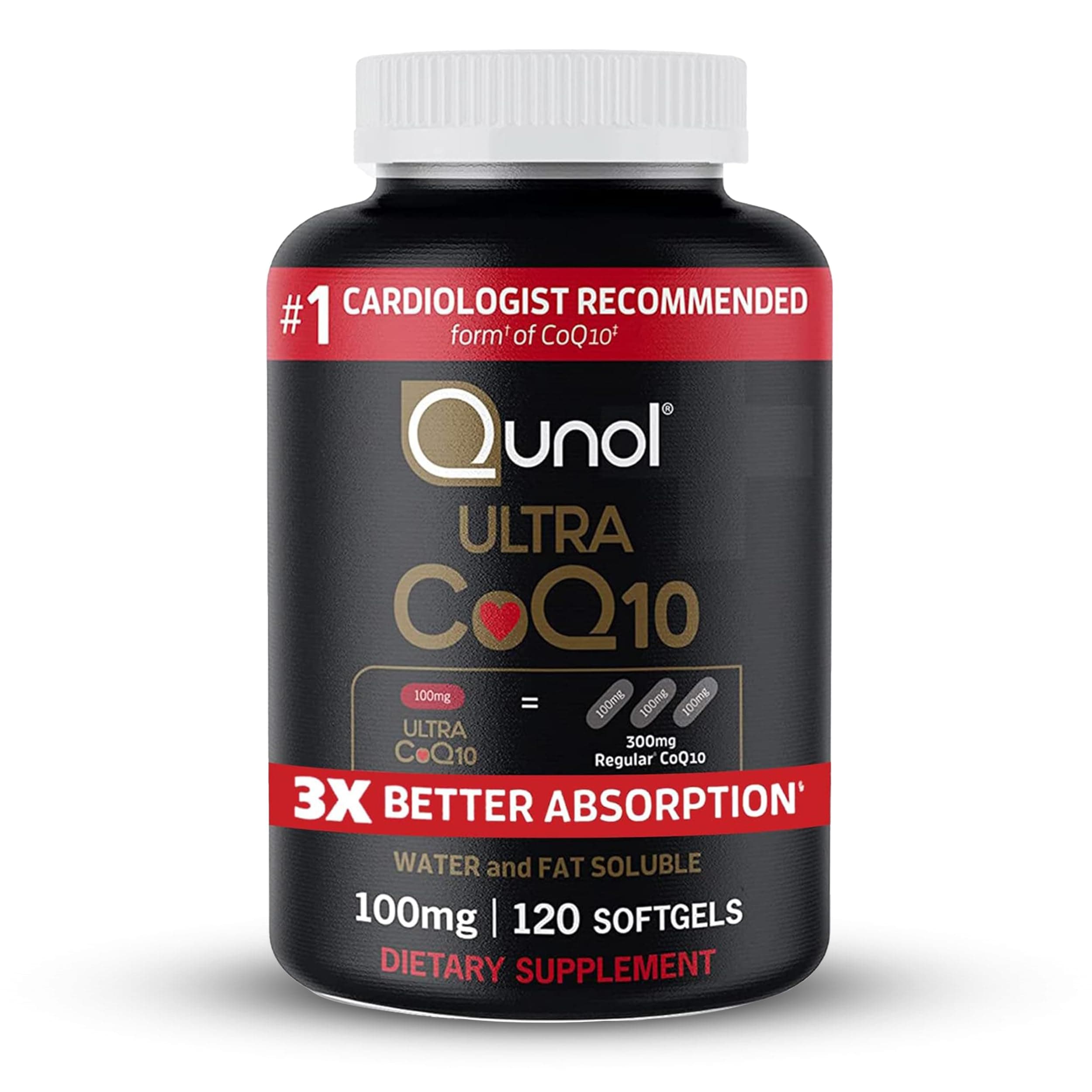 Qunol Mega CoQ10 Ubiquinol 100mg